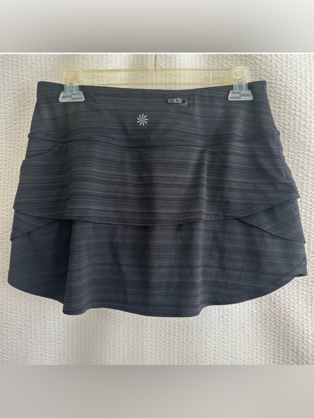 Athleta Swagger Stripe Skort Small Navy Blue Athletic Tennis Golf Skirt